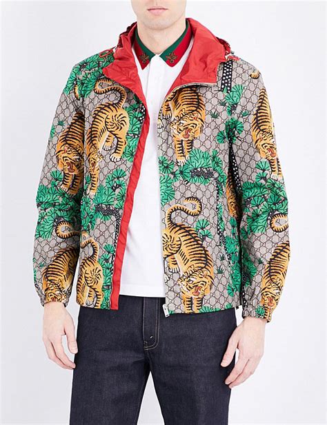 gucci tiger jacket replica|Gucci tiger denim jacket.